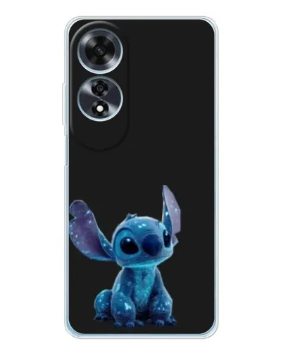 Чехол для OPPO A60 5G с картинкой «Стич на черном»