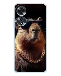 Чохол для OPPO A60 5G з картинкою «Капібара золотий ланцюг» Чохол для OPPO A60 5G з картинкою «Капібара золотий ланцюг»