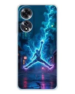 Чехол для OPPO A60 с картинкой «Jordan Gold Jumpman»
