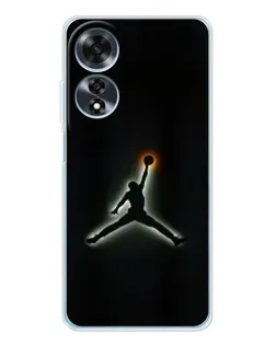 Чехол для OPPO A60 с картинкой «Jordan Gradient Logo»