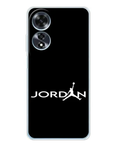 Чехол для OPPO A60 с картинкой «Jordan White Logo»