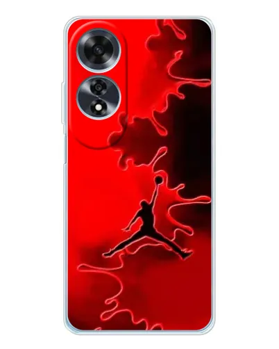 Чехол для OPPO A60 с картинкой «Jordan Red Smoke»