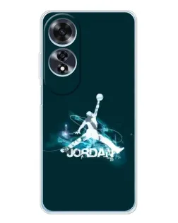 Чехол для OPPO A60 с картинкой «Jordan Blue Fire» Чехол для OPPO A60 с картинкой «Jordan Blue Fire»