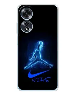 Чехол для OPPO A60 с картинкой «Jordan Neon Blue» Чехол для OPPO A60 с картинкой «Jordan Neon Blue»