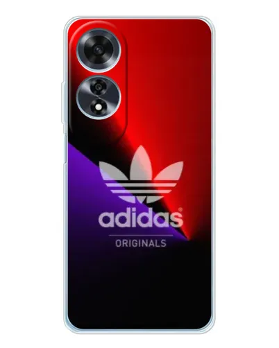 Чехол для OPPO A60 с картинкой «Adidas Red Neon»