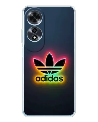 Чехол для OPPO A60 с картинкой «Неоновый Adidas»