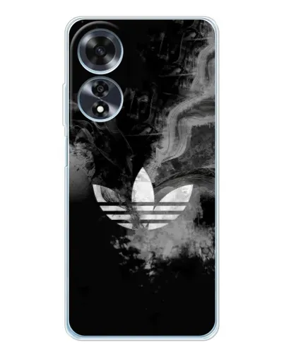 Чехол для OPPO A60 с картинкой «Абстрактный дым Adidas»