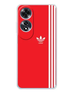 Чехол для OPPO A60 с картинкой «Красный минимализм Adidas» Чехол для OPPO A60 с картинкой «Красный минимализм Adidas»