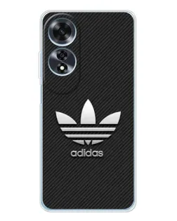 Чехол для OPPO A60 с картинкой «Adidas Карбоновая текстура»