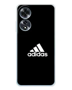 Чехол для OPPO A60 с картинкой «Черная классика Adidas»