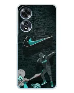 Чехол для OPPO A60 с картинкой «Спортивный арт Nike»