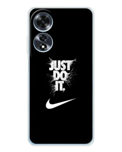 Чехол для OPPO A60 с картинкой «Текстовый принт Nike»