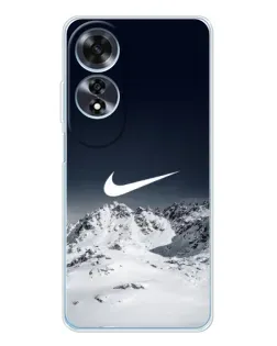 Чехол для OPPO A60 с картинкой «Nike — зимние горы» Чехол для OPPO A60 с картинкой «Nike — зимние горы»