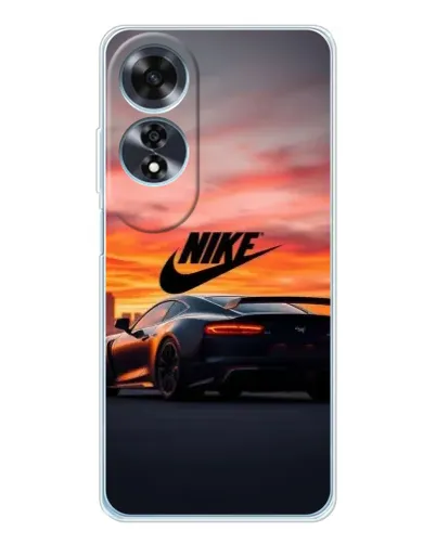 Чехол для OPPO A60 с картинкой «Nike и суперкар»