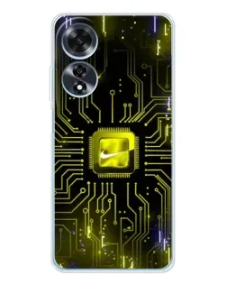 Чехол для OPPO A60 с картинкой «Nike — золотая искра» Чехол для OPPO A60 с картинкой «Nike — золотая искра»