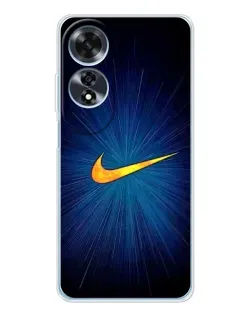 Чехол для OPPO A60 с картинкой «Синий пульс Nike» Чехол для OPPO A60 с картинкой «Синий пульс Nike»