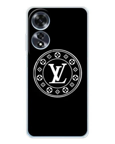 Чехол для OPPO A60 с картинкой «LV — печать стиля»