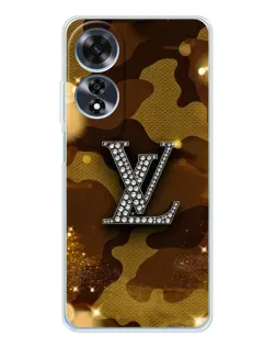 Чехол для OPPO A60 с картинкой «Камуфляжный Louis Vuitton»