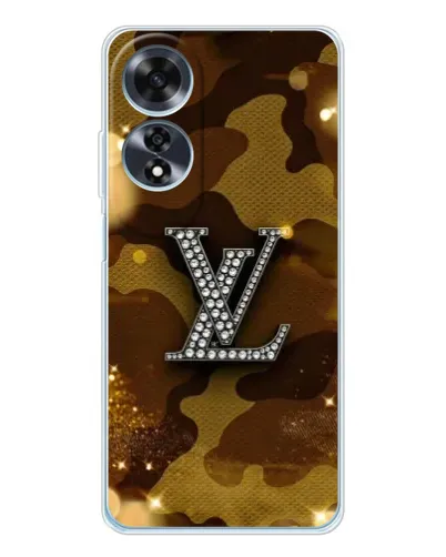 Чехол для OPPO A60 с картинкой «Камуфляжный Louis Vuitton»