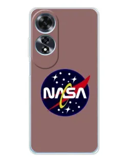 Чехол для OPPO A60 с картинкой «NASA — ретро космос» Чехол для OPPO A60 с картинкой «NASA — ретро космос»