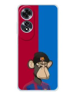 Чехол для OPPO A60 с картинкой «Bored Ape — фанат Барсы»