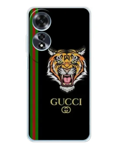 Чехол для OPPO A60 с картинкой «Тигр Gucci»