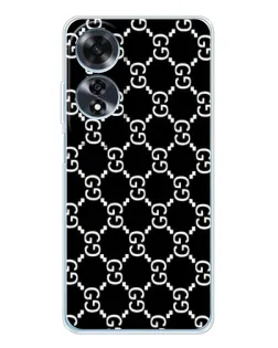 Чехол для OPPO A60 с картинкой «Gucci — сетчатый паттерн»