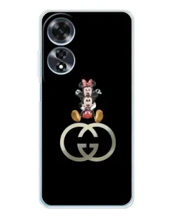 Чехол для OPPO A60 с картинкой «Минни Маус на лого» Чехол для OPPO A60 с картинкой «Минни Маус на лого»