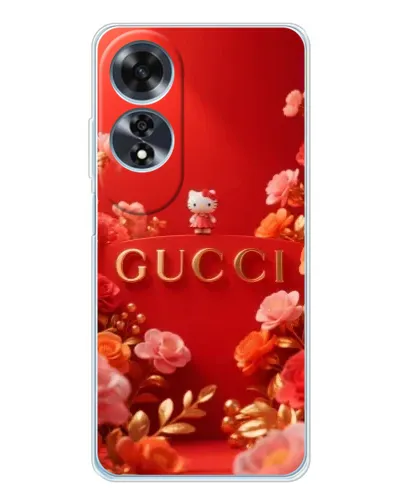 Чехол для OPPO A60 с картинкой «Gucci — золотой сад»