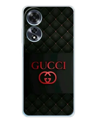 Чехол для OPPO A60 с картинкой «Gucci — стеганый черный»
