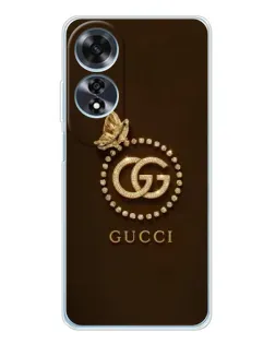 Чехол для OPPO A60 с картинкой «Gucci — золотая бабочка» Чехол для OPPO A60 с картинкой «Gucci — золотая бабочка»