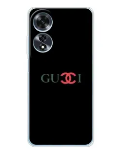 Чехол для OPPO A60 с картинкой «Gucci — красный градиент» Чехол для OPPO A60 с картинкой «Gucci — красный градиент»