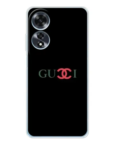 Чехол для OPPO A60 с картинкой «Gucci — красный градиент»