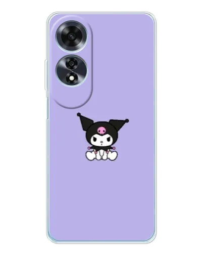 Чохол для OPPO A60 з картинкою «Kuromi — фіолетовий мінімалізм»