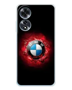 Чехол для OPPO A60 с картинкой «Логотип BMW — вспышка»