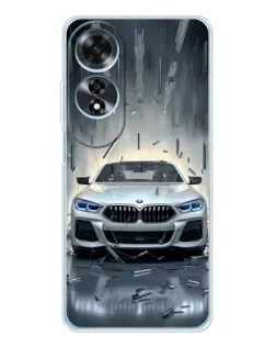 Чехол для OPPO A60 с картинкой «BMW в свете фар»