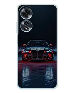 Чехол для OPPO A60 с картинкой «BMW на мокрой дороге»