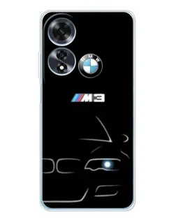 Чехол для OPPO A60 с картинкой «Минималистичный принт BMW M3»