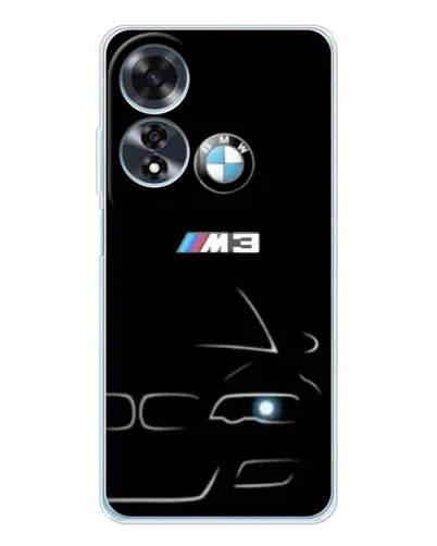 Чехол для OPPO A60 с картинкой «Минималистичный принт BMW M3»