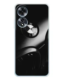 Чехол для OPPO A60 с картинкой «Эмблема BMW — макро»