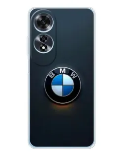 Чехол для OPPO A60 с картинкой «Логотип BMW — минимализм»