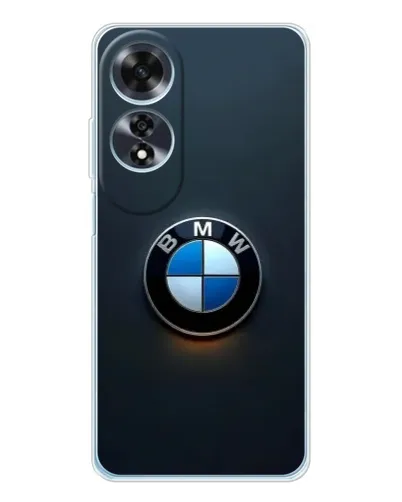 Чехол для OPPO A60 с картинкой «Логотип BMW — минимализм»