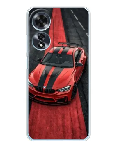 Чехол для OPPO A60 с картинкой «BMW на красной дорожке»