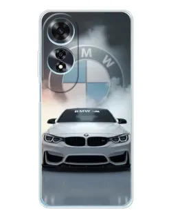 Чехол для OPPO A60 с картинкой «BMW в белом дыму» Чехол для OPPO A60 с картинкой «BMW в белом дыму»