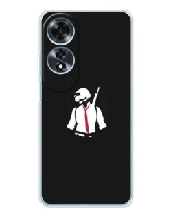 Чехол для OPPO A60 с картинкой «PUBG — силуэт воина» Чехол для OPPO A60 с картинкой «PUBG — силуэт воина»