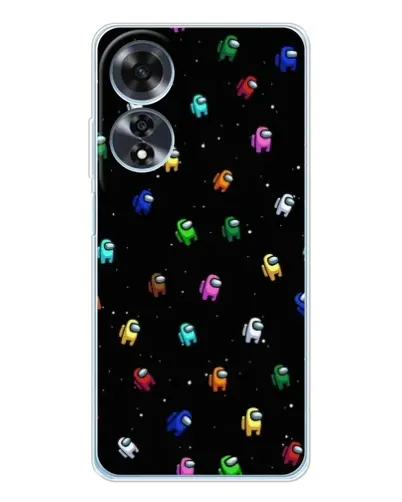 Чехол для OPPO A60 с картинкой «Экипаж Among Us»