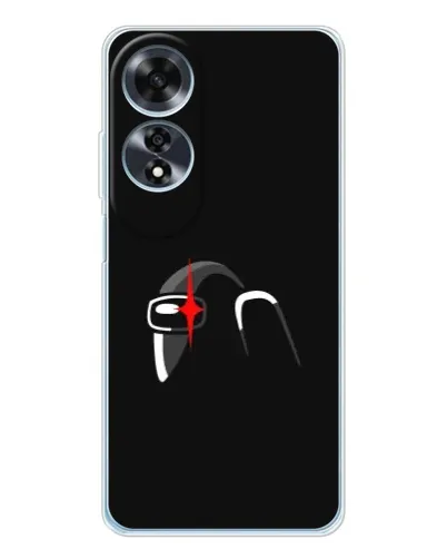 Чехол для OPPO A60 с картинкой «Among Us шлем»