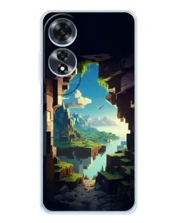 Чехол для OPPO A60 с картинкой «Вид из пещеры»