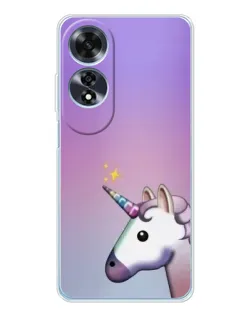 Чехол для OPPO A60 с картинкой «Единорог градиент»