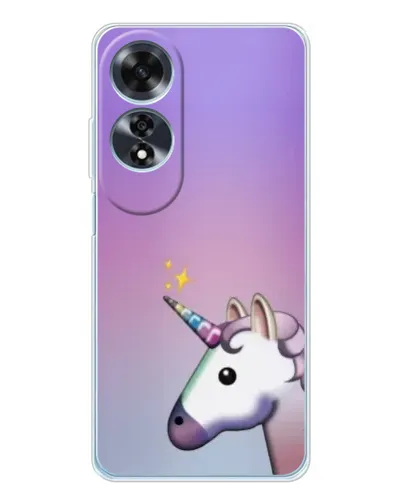 Чехол для OPPO A60 с картинкой «Единорог градиент»